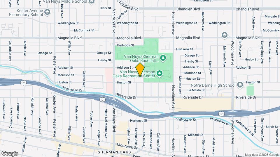4915 Tyrone Ave Map and Location Details
