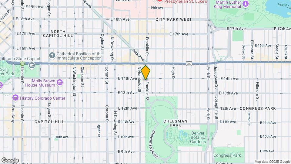 1357 Franklin St Map and Location Details