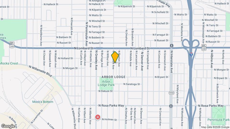 7144 N Delaware Ave, Unit Adu Map and Location Details