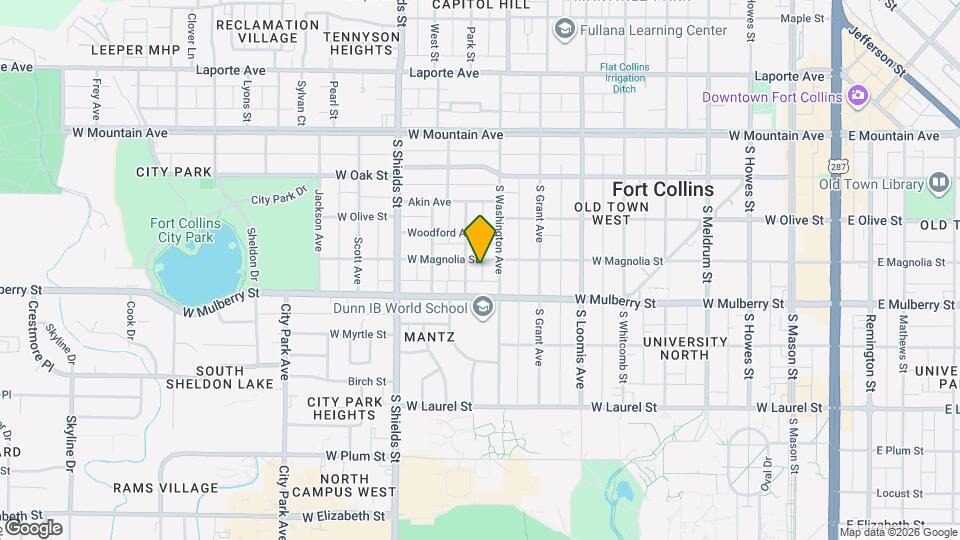 917 W Magnolia St Map and Location Details