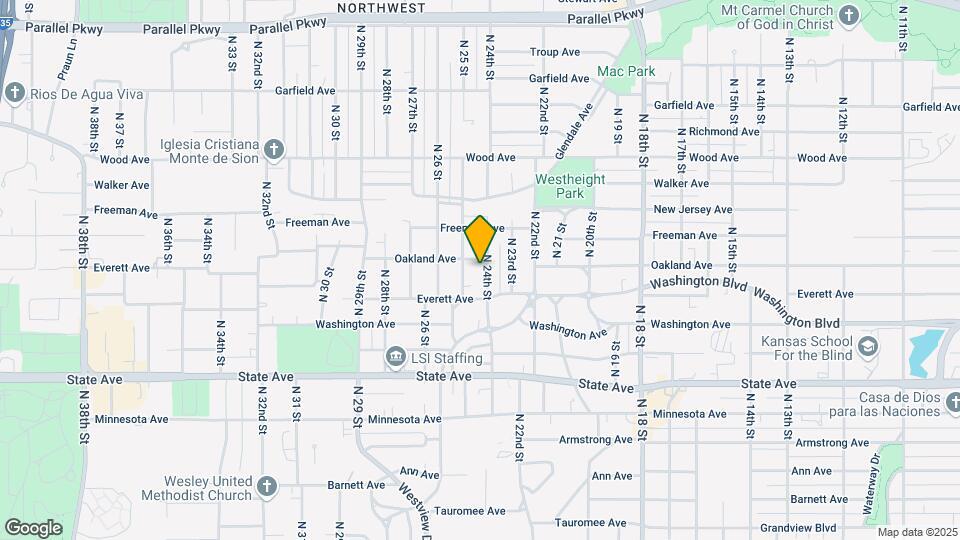 1424 N 24th St Map and Location Details
