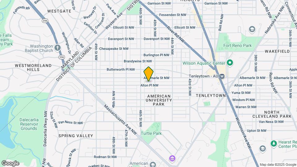 4523 Alton Pl NW Map and Location Details