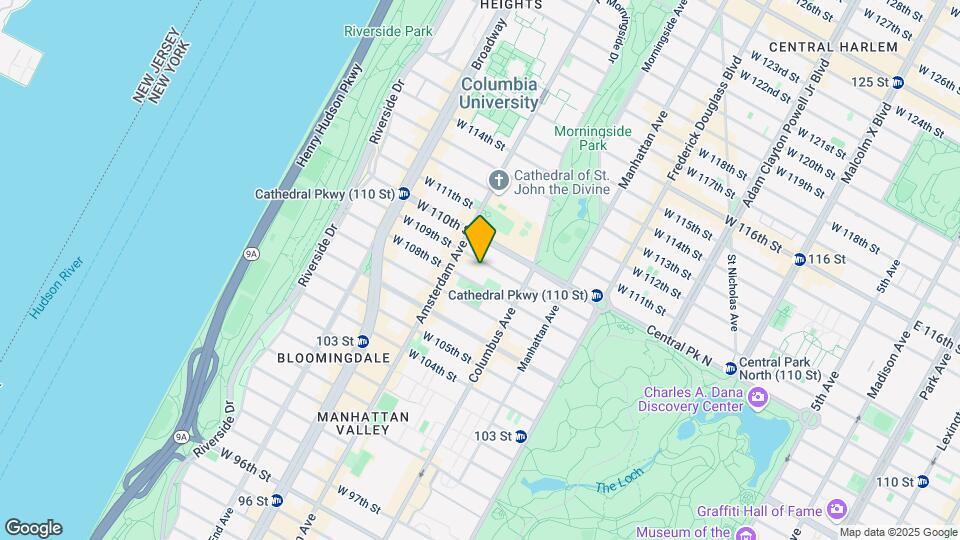 132 West 109th Street Mapa y Detalles de la Ubicación