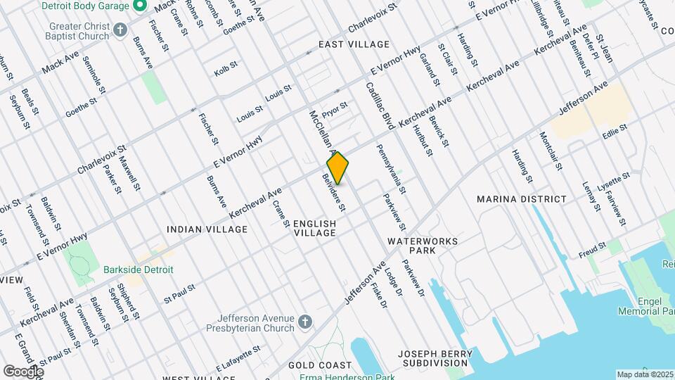 1578 Belvidere St Mapa y Detalles de la Ubicación