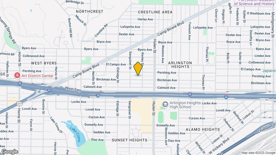 4712 Birchman Ave Map and Location Details