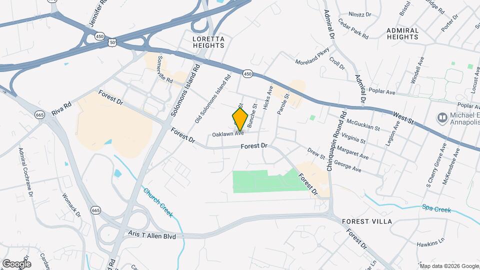 221 Rosewood St Map and Location Details