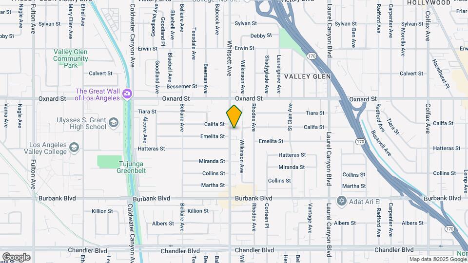 5846 Whitsett Ave Map and Location Details