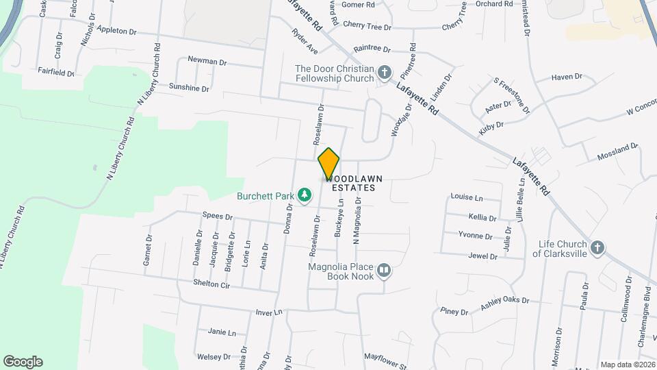 407 Roselawn Dr Mapa y Detalles de la Ubicación