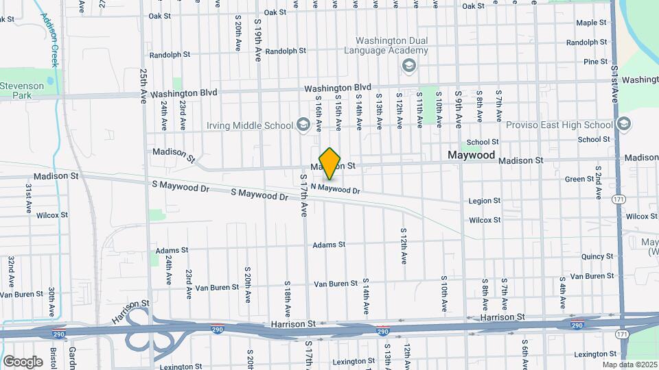 1021 S 16th Ave Map and Location Details