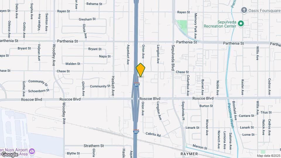 8435 Orion Ave Map and Location Details