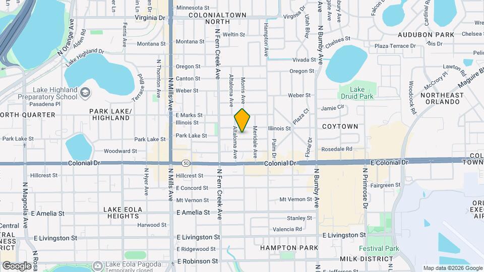 1811 Park Lake St Map and Location Details