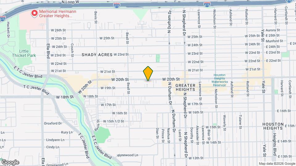 922 W 20th St Map and Location Details