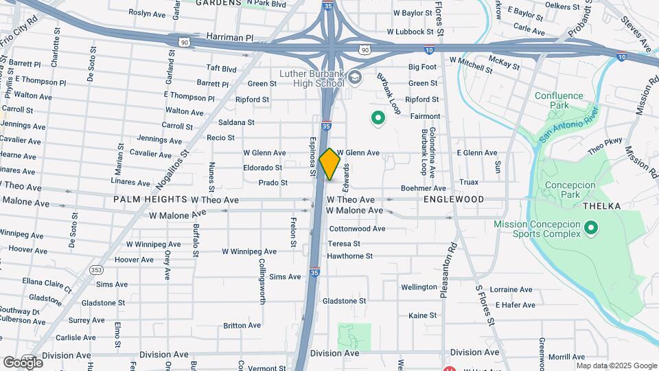 520 Prado St Map and Location Details