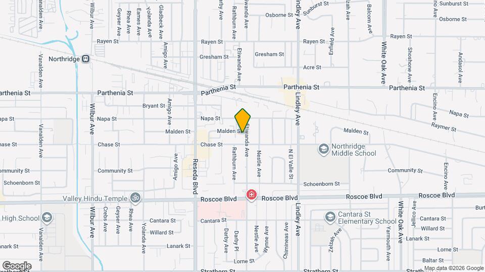8523 Etiwanda Ave Map and Location Details