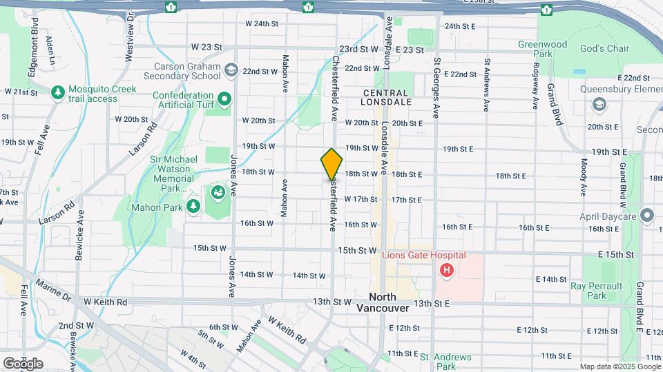 1701 Chesterfield Av Map and Location Details