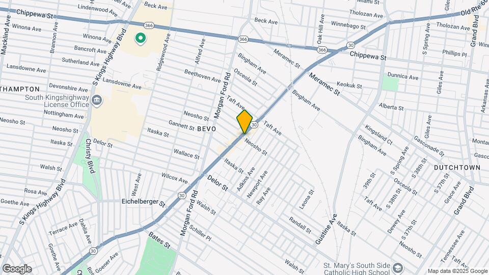 4180 Neosho St, Unit 1st Flooor Map and Location Details