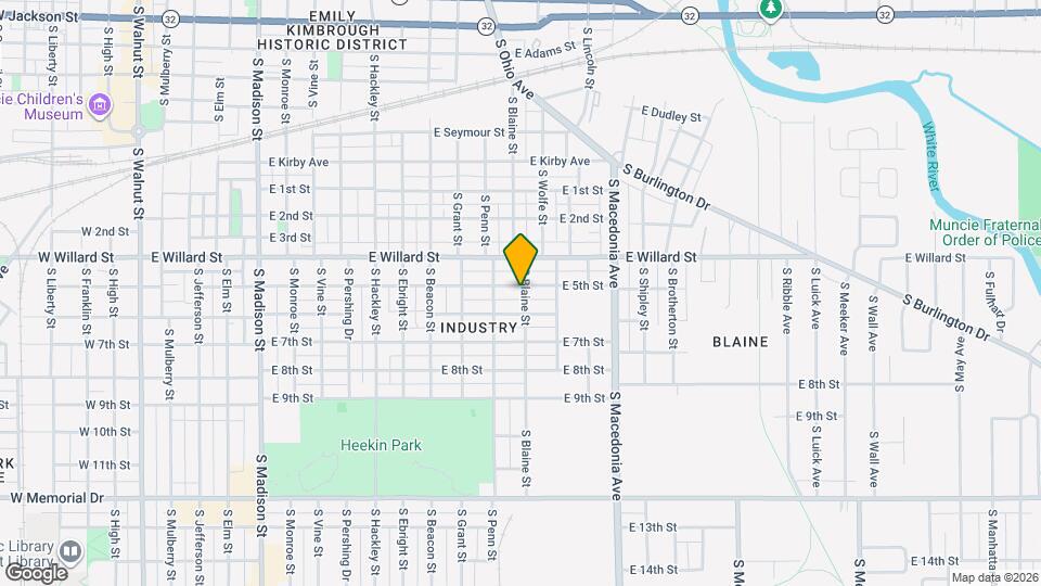 1207 S Blaine St Map and Location Details