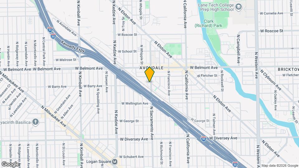3100 N Sacramento Ave Map and Location Details