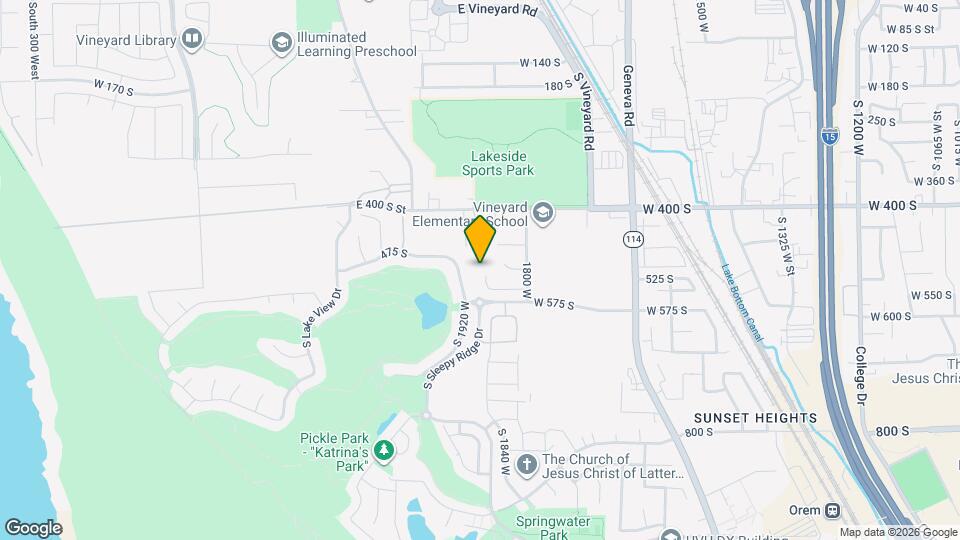 498 S 1875 W Map and Location Details