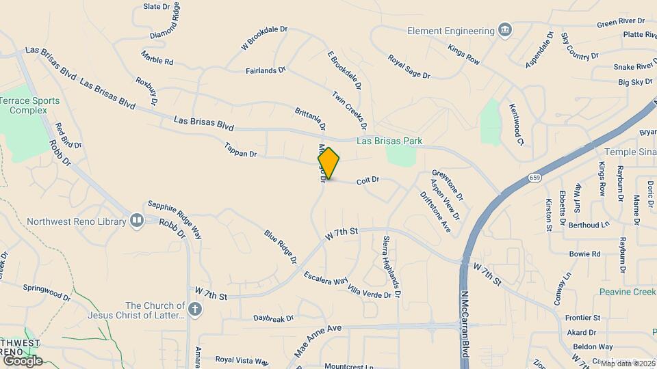 5398 Coit Dr Map and Location Details