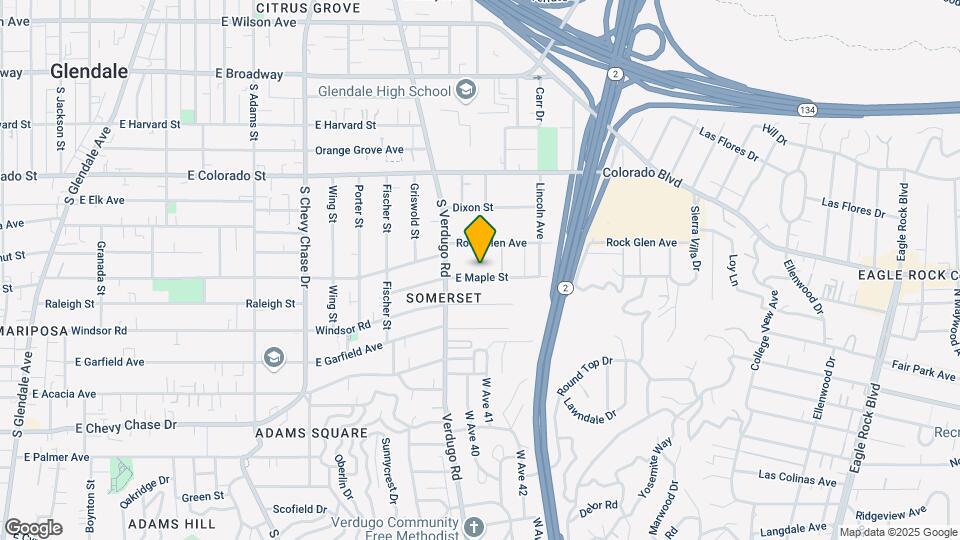 1435 E Maple St Mapa y Detalles de la Ubicación
