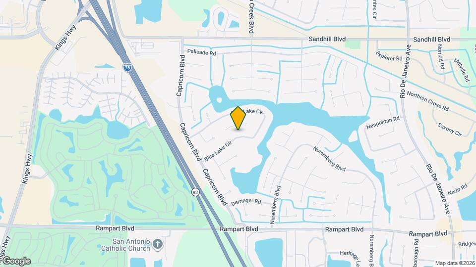 1612 Blue Lake Cir Map and Location Details