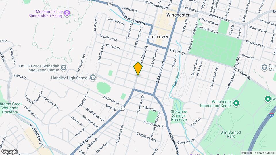 702 S Braddock St Map and Location Details