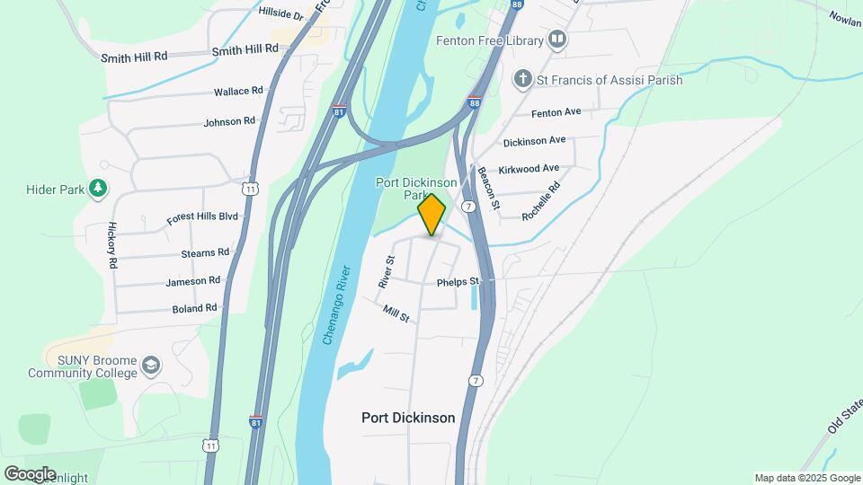 805 Chenango St Map and Location Details