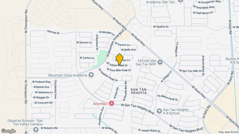 3243 W Yellow Peak Dr Map and Location Details