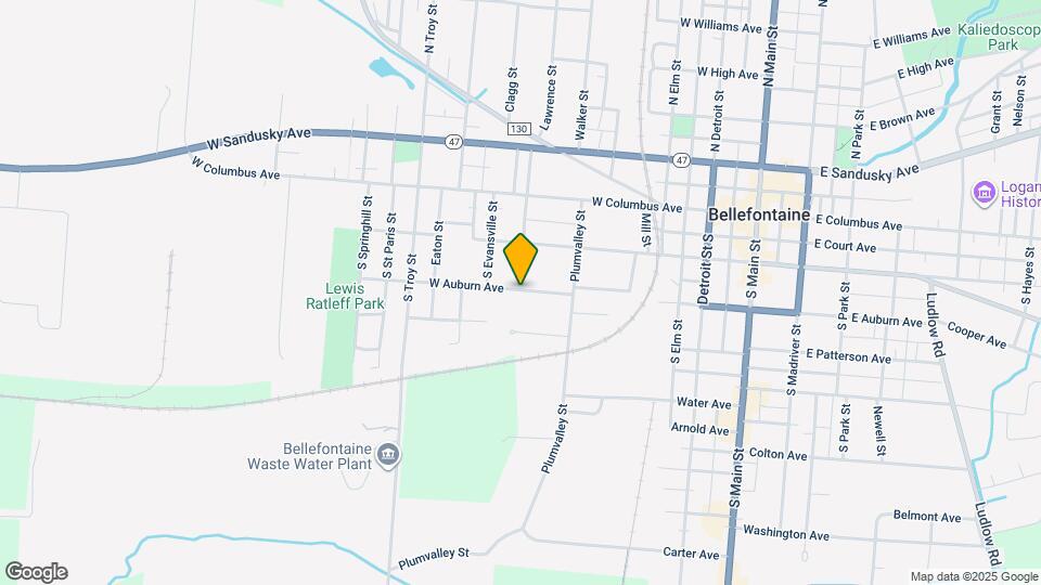 537 W Auburn Ave Map and Location Details