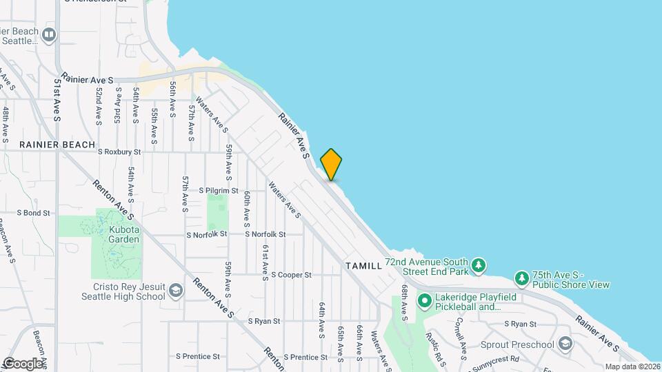9750 Rainier Ave S, Unit 9750 Map and Location Details