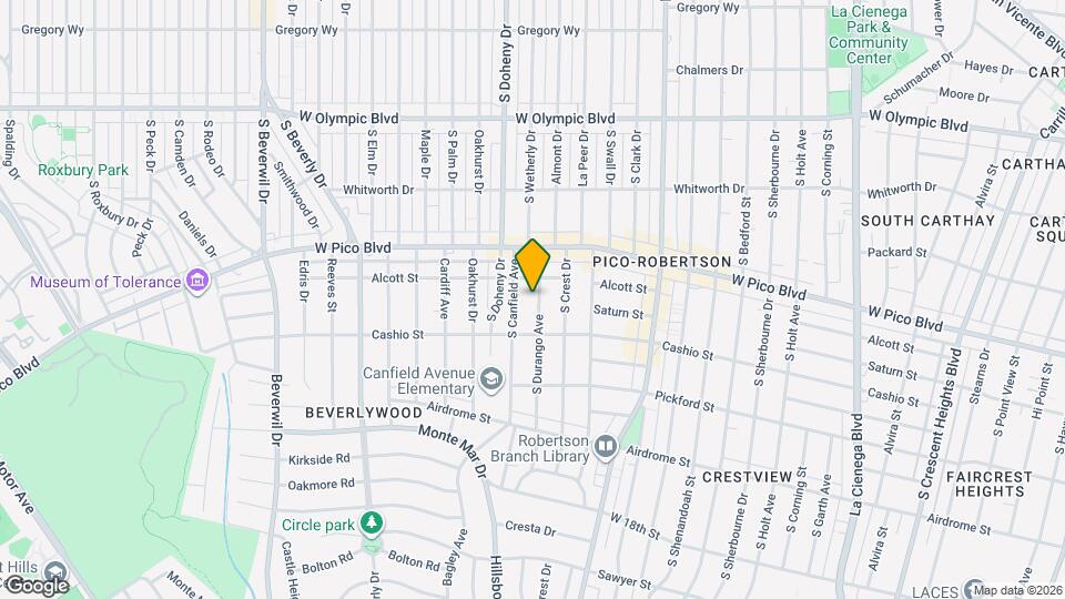 1453 S Durango Ave Map and Location Details