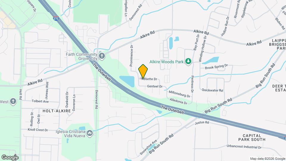 3955 Rosette Dr Map and Location Details