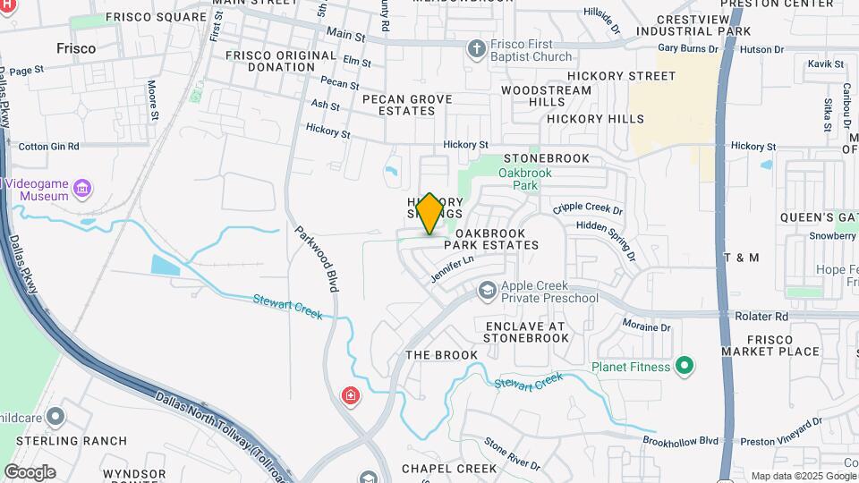 7512 Brookview Dr Map and Location Details