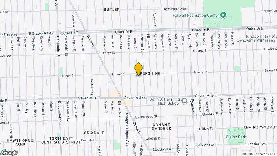 19250 Charest St Map and Location Details