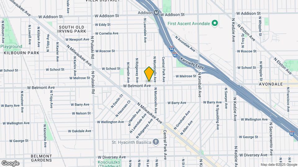 3648 W Belmont Ave Map and Location Details