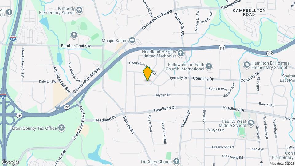 2805 Bonnybrook Dr SW Map and Location Details