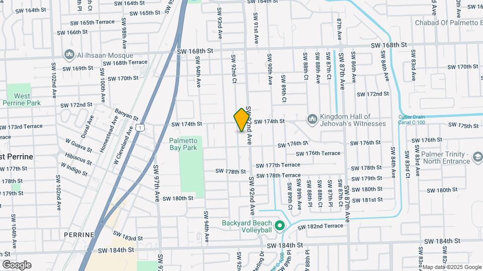 17501 SW 92nd Ct Map and Location Details