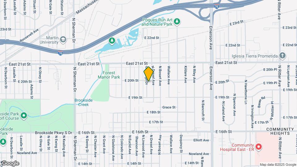 1947 Glenridge Dr Map and Location Details