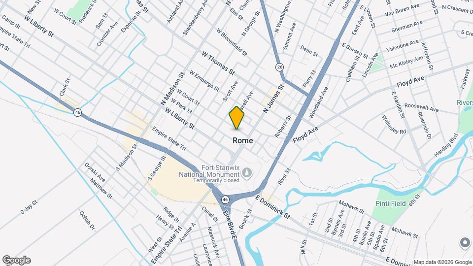 107 W Court St, Unit 107West Map and Location Details