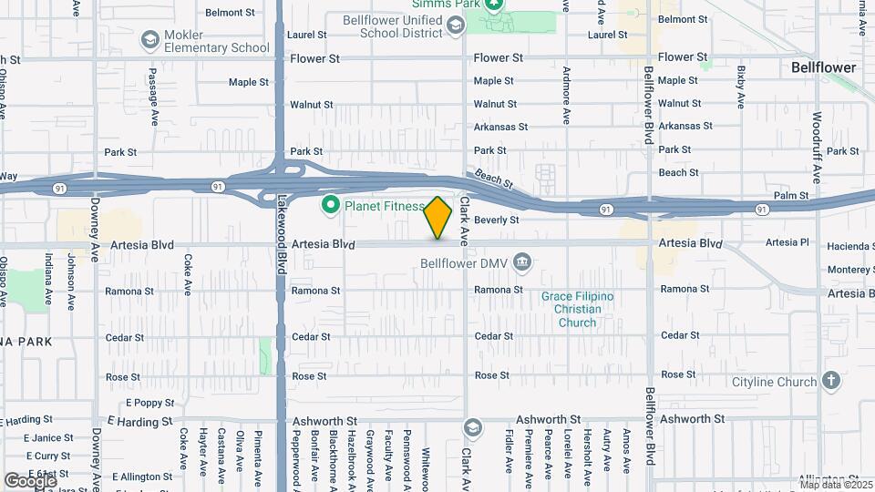 9318 Artesia Blvd Map and Location Details