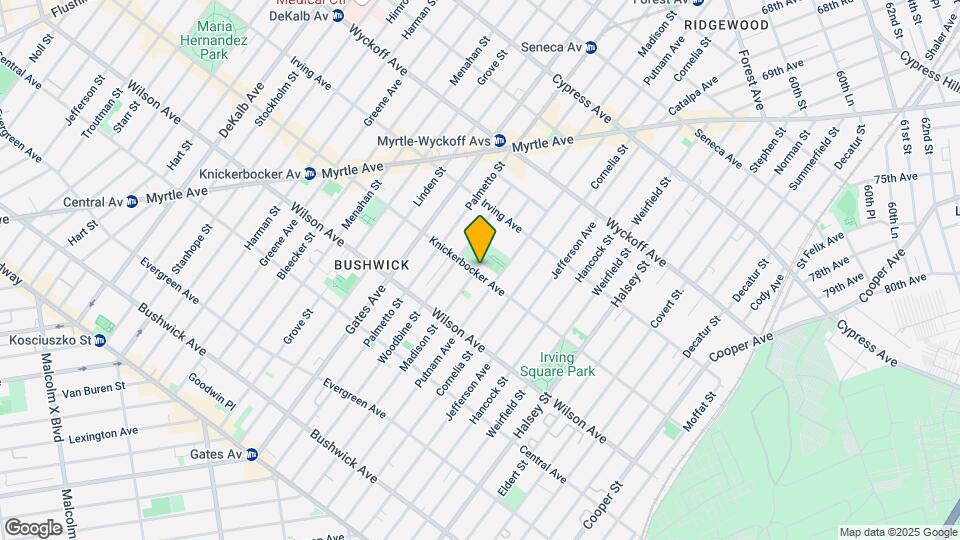 645 Knickerbocker Ave Map and Location Details