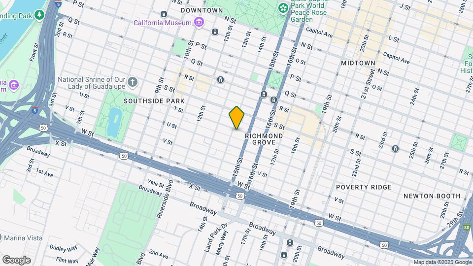 1404 T St Map and Location Details
