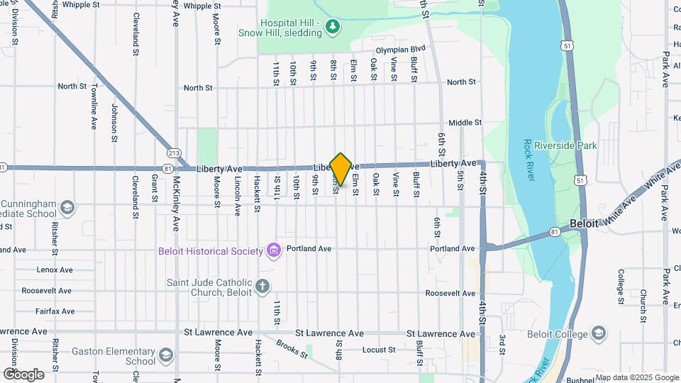 1021 8th St Map and Location Details