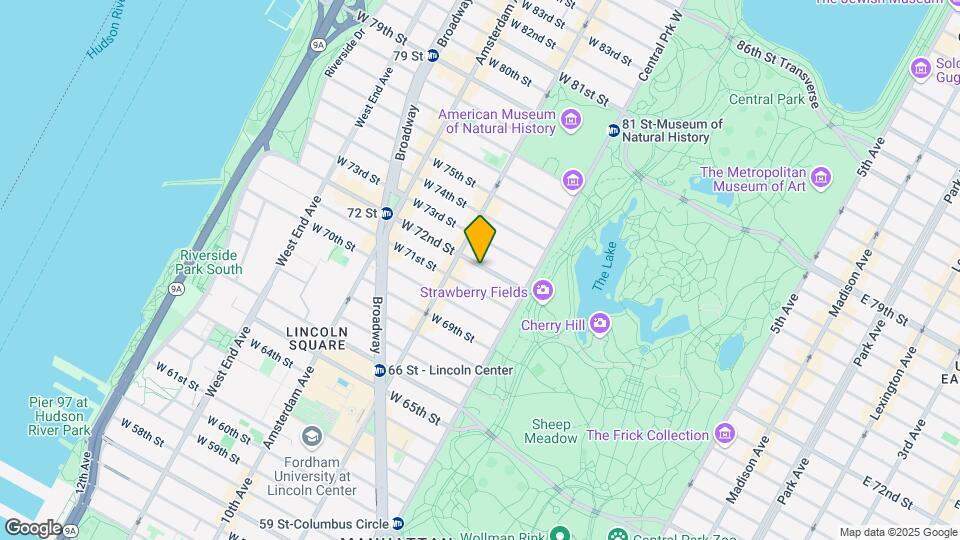 40 W 72nd St Map and Location Details