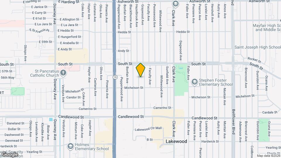 5632 Hazelbrook Ave Map and Location Details