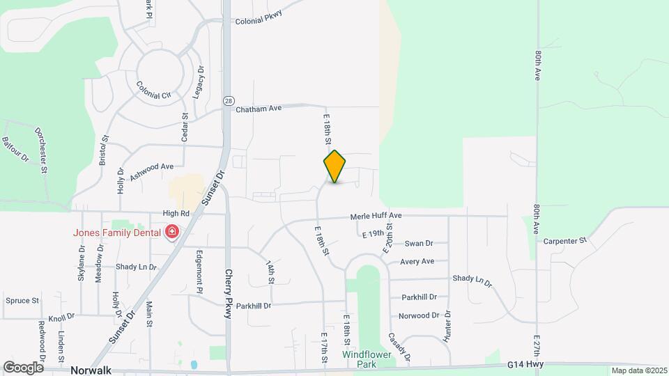 1700 Howard Dr Map and Location Details