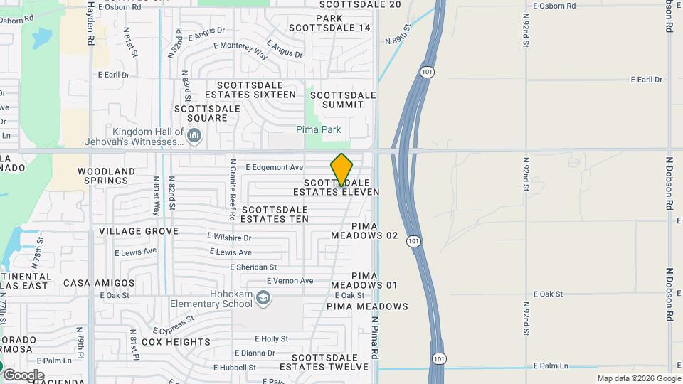 8654 E Windsor Ave Map and Location Details