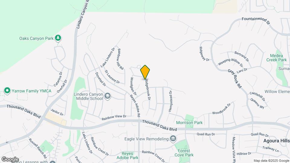 5861 Ridgebrook Dr Map and Location Details