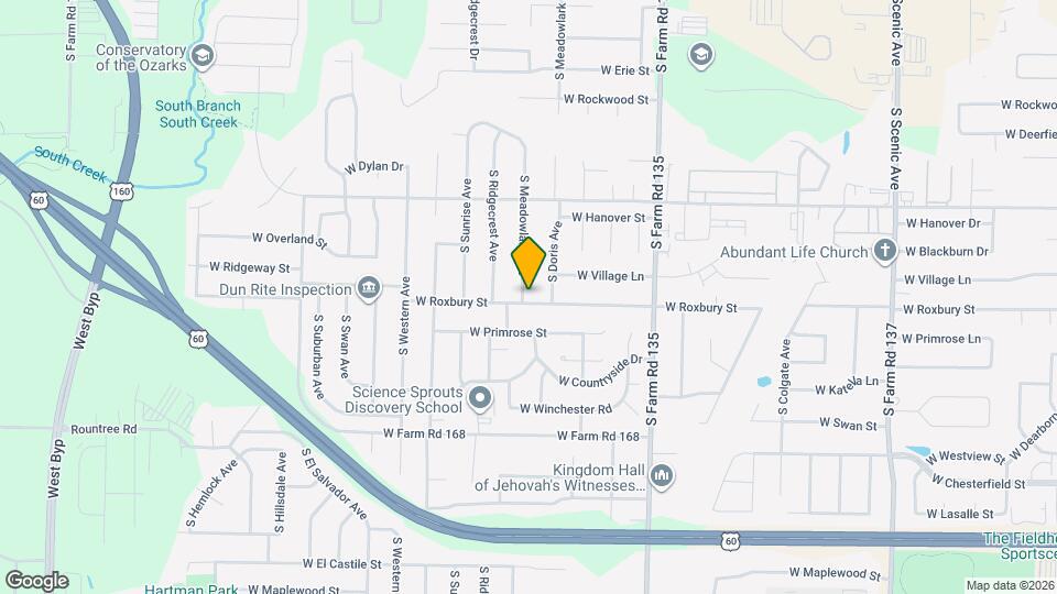 3578 S Meadowlark Ave Map and Location Details